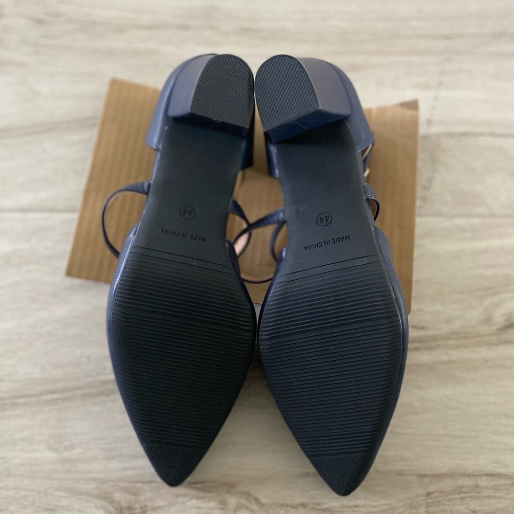 New Peijely Navy Blue Women's Shoes, Size 44/ 10 - Picture 6 of 8